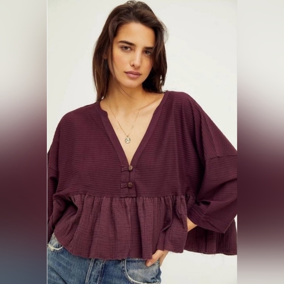 Free People Tops - NWT Free People Dallas Henley Size Medium